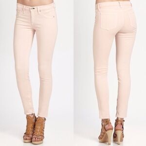 RAG & BONE blush pink zipper Capri jeans size 28 like new